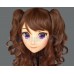 (LANMEI)Sweet Girl Resin Half Head Female Cartoon Character Kigurumi Mask With Cosplay Anime Role Lolita Mask Crossdress Doll